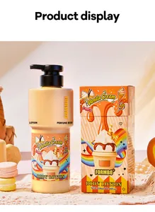 Detailoverzicht van FORMBO Vanilla Cream bodylotion fles en bijpassende doos