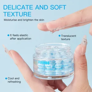FORMBO hyaluronic acid moisturizing cream with a delicate and translucent skin texture