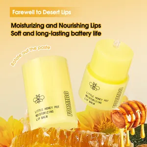FORMBO Little Honey Pot Lip Balm in yellow for moisturizing and nourishing dry lips