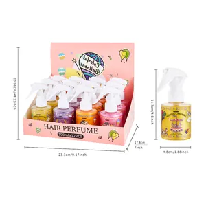 Coffret cadeau de 12 flacons de parfum pour cheveux FORMBO avec dimensions du produit
