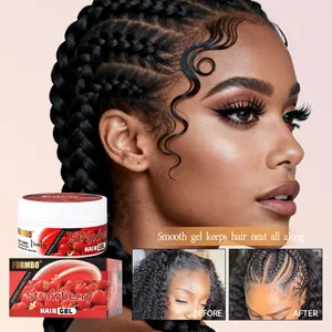 FORMBO Fruit Gel Haarstyling Gel Mousse Edge Control Frizz Verbetering Sterke Hold Hydraterende Voedende Haarwax voor Krullend Haar Vrouwen Mannen