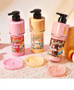 Detail van FORMBO geparfumeerde bodylotions en romige texturen in zoete snoepstijl.