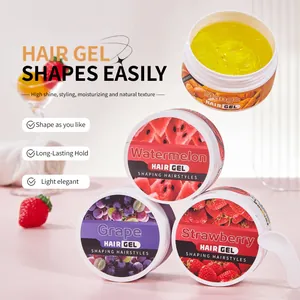 Vruchten haargel set voor haarsytling met mango, aardbei en watermeloen smaken