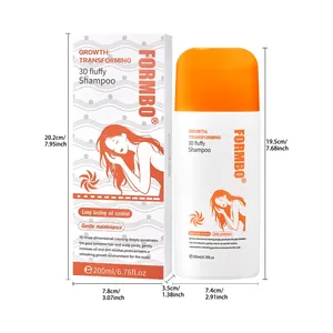 FORMBO 3D Fluffy Shampoo 200ml voor oliecontrole en diepe reiniging met maten