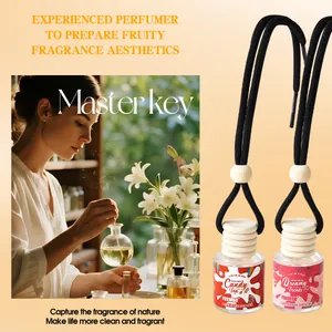 Eleganti flaconi di profumo pendenti per auto FORMBO con estetica di fragranza fruttata