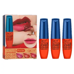 Set de 3 brillos de labios peel-off QICIY para un color de labios vibrante