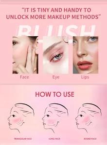 Detailed guide on using multi-purpose pink blush stick for different face shapes