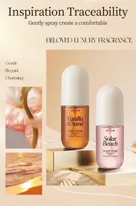 Vista dettagliata dei profumi spray analcolici UD CLUB fragranze Vanilla e Solar Beach