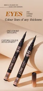 Vue détaillée de l'eye-liner liquide ultra-fin Tao Beauty imperméable et durable