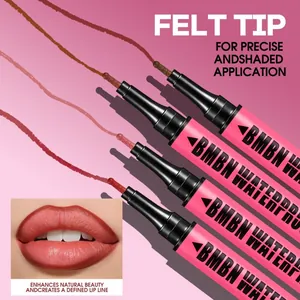 Nahaufnahme des BMBN Filzstift-Lippenliners für präzise Anwendung und definierte Linien