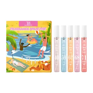 Tao Beauty 5-delige langdurige geurspray-cadeauset met vijf kleurrijke glazen flesjes