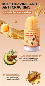 Moisturizing pet claw cream with shea butter and macadamia nut for cats and dogs