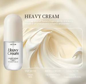 Vista dettagliata del profumo UD CLUB Heavy Cream con note di latte e vaniglia.