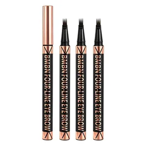 Detailed view of BMBN four-pronged liquid eyebrow pencils for a natural look