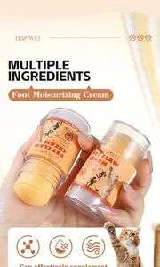 Close-up detail of TIANWEI pet paw moisturizing balm sticks for dry cracked foot pads