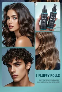 Spray au sel de mer longue durée pour boucles volumineuses et coiffage texturé