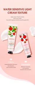 Macro detail showing the light and water-sensitive cream texture of MEIDIÁN hand cream.
