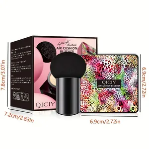 Mushroom head air cushion BB cream with sponge puff, detailed size 7.8x7.2x6.9 cm
