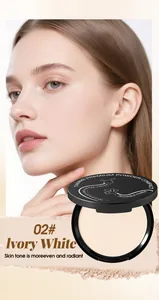 Close-up of TIANWEI 02 Ivory White pressed powder compact for radiant skin tone