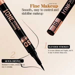 Eyeliner liquide professionnel imperméable avec pointe ultra-fine pour un maquillage durable.