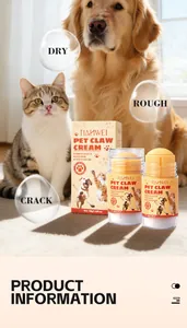 Moisturizing pet claw cream for dogs and cats to relieve dry cracked paws effectively