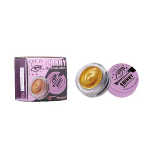 QICIY Metallic-Creme-Lidschatten in Gold Ton 02 mit violetter Produktverpackung