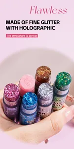 Barras de purpurina holográfica para maquillaje de fiesta cara y cuerpo brillo