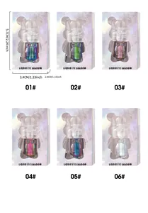 Detailansicht von 6-Farben Bären-Chamäleon Flüssig-Lidschatten-Set mit Maßangaben
