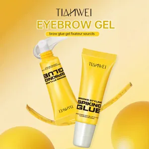 TIANWEI Waterproof Wenkbrauw Styling Gel Langdurige Wenkbrauw Fixeerlijm Transparante Wenkbrauw Vormende Gel Met Spiraalborsteltje Voor Professionele Make-up