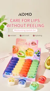 Set de 24 mascarillas labiales ADMD con extractos de frutas para hidratación