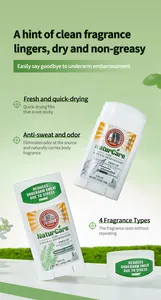 Detailed view of FORMBO unisex plant-based deodorant sticks in a fresh green setting