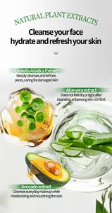 Reinigungs-Mousse mit Centella, Aloe Vera und Avocado Extrakten für die Tiefenreinigung