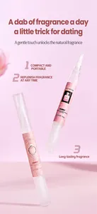 Detailed view of FORMBO portable solid fragrance pens with a convenient brush applicator