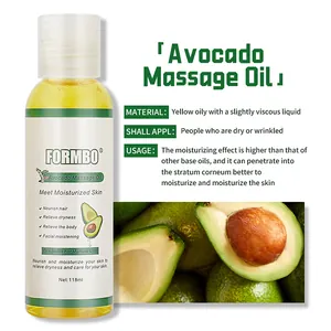Detalle del uso del aceite de masaje de aguacate FORMBO para hidratar la piel seca.