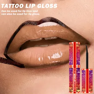 Matita labbra e gloss tattoo peel-off per un trucco impermeabile