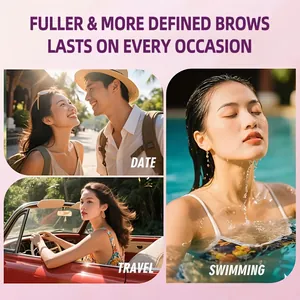 Waterproof peel-off eyebrow gel for long-lasting defined brows on every occasion