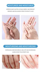 Comparison showing hydrating effect of floral fragrance hand cream on skin texture