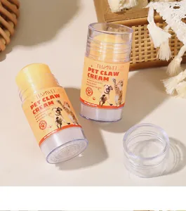 Detail view of pet claw cream stick for nourishing and repairing dog and cat paw pads