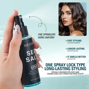 Spray professionnel au sel de mer pour boucles avec tenue longue durée et volume de 100ml