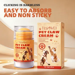 Moisturizing pet claw cream balm for dog and cat paw care with non-sticky formula