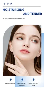 Radiant model skin showing moisturizing benefits of collagen face cream for hydration