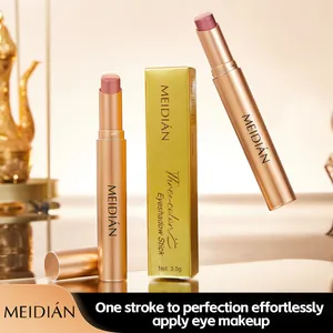Gradient Eyeshadow Stick Pearlescent Shimmer Four Color Makeup Eye Shadow Pen Beginner Friendly Waterproof Smudge Proof Cosmetic
