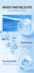 Detail view showing Hyaluronic acid and Nicotinamide ingredients in collagen cream
