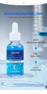 Deeply moisturizing collagen and hyaluronic acid essence liquid in 30ml dropper bottle