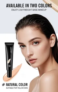 Detail showing ADMD lightweight makeup primer for a natural skin tone effect
