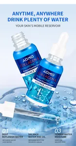 Close-up detail of ADMD collagen hyaluronic acid essence liquid for deep hydration