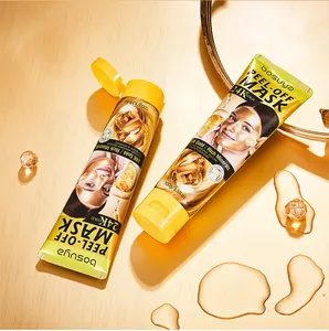 Professional close-up of 24K Gold Peel-off Mask tubes with moisturizing essence details