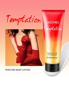 Dettaglio ravvicinato della lozione per il corpo profumata ADMD Temptation da 236ml