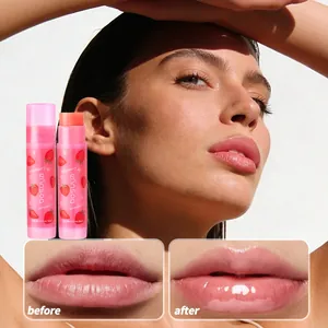 Bosuya strawberry moisturizing lip balm set for daily lip care with a glossy finish