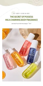 Set di cinque spray profumati numerati ADMD per donna in colori vivaci